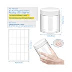 3 Pack 16oz Plastic Jars with Lids